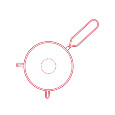 Objects Cooking Utensils Ikea Idealisk Strainer Sticker Outline Svg File, Free Vectors File